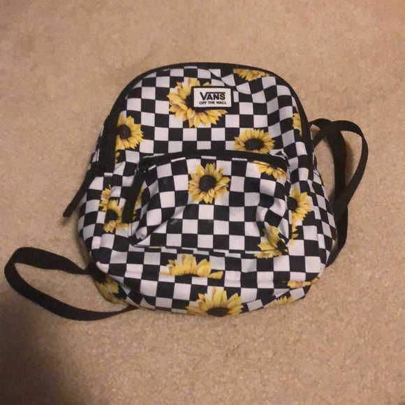 vans sunflower mini backpack